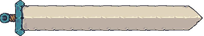 The pixel-art EXPcalibur title sword from the repository